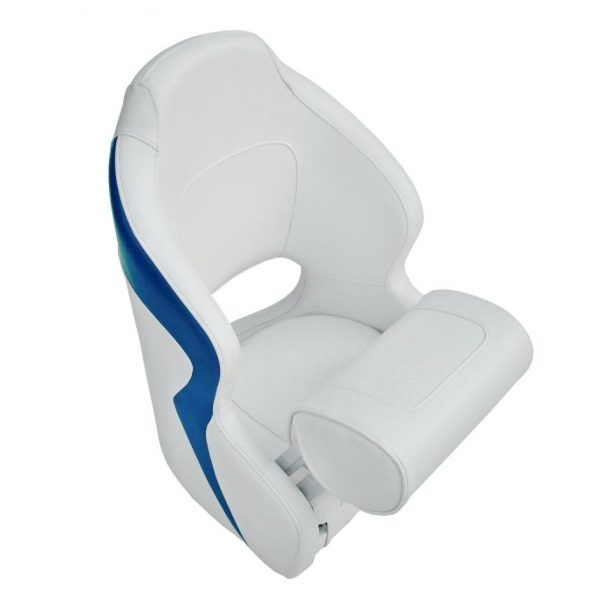 Кресло Flip up с крепежной пластиной бело-синее 12126