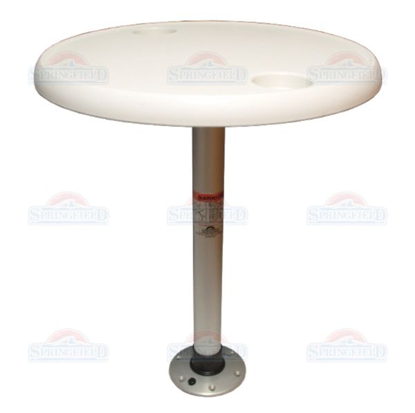 SF комплект стіл круглий, діаметр 68см основа алюмінію із замком