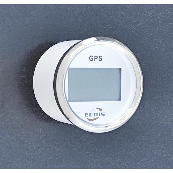 GPS спидометр ECMS 52 мм (белый)
