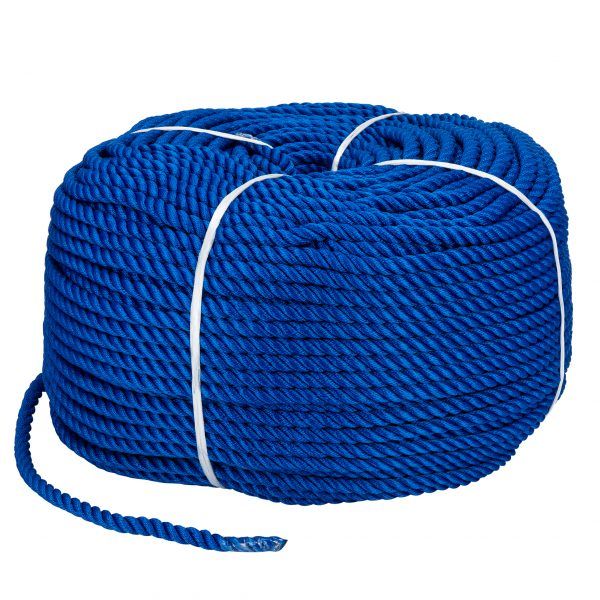 Мотузка POLYESTER 3 STRAND ROPE 12MM*200M BLUE