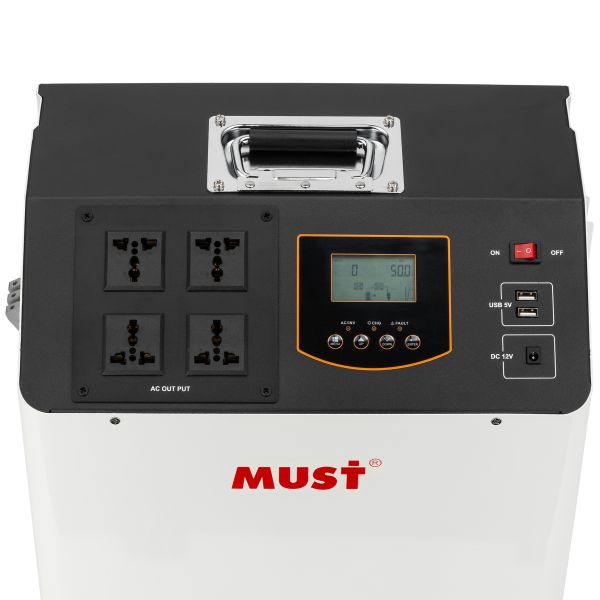 Зарядная станция MUST HBP18-1012 1.1KW 1280WH LiFePO4 количество циклов 5000